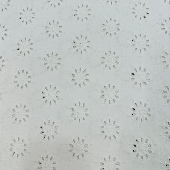 Madewell Embroidered Wide-Sleeve Boxy Tee WMNS L White Floral Crewneck Relaxed - Picture 5 of 8